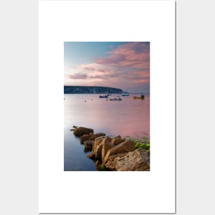 Looking across Swanage Bay, Dorset Posters and Art